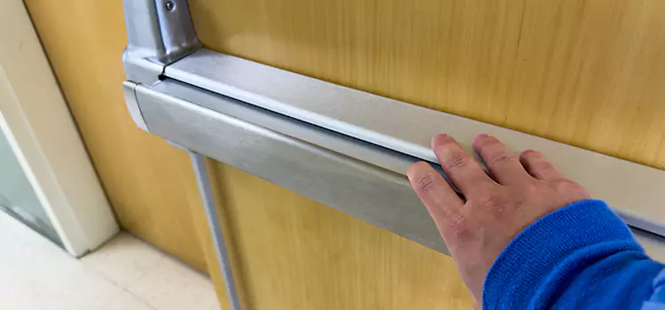 Installing a Push Bar on a Door Crystal Beach
